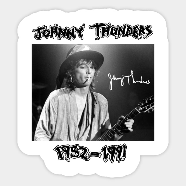 Singer Johnny Thunders Sticker by Hoang Bich